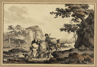 M 040
          <br/>
          Landschap met figuren
          <br/>
          <em>Houel, Jean Pierre Louis Laurent</em>